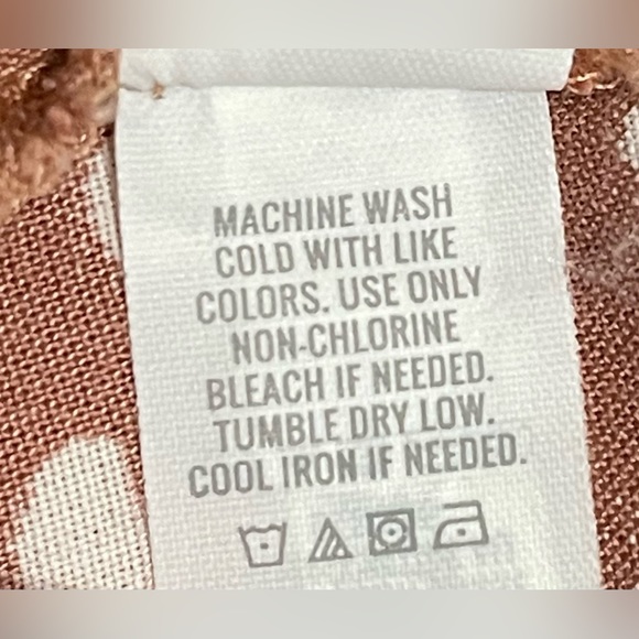 Aerie Pinkish-Brown & White Splatter Print Mini Flowy Dress Size Small - Picture 7 of 8